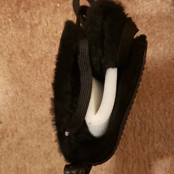 RARE!! .New Women Donald J Pliner thet-18 black buckskin boots size 7.5.... - Picture 9 of 13